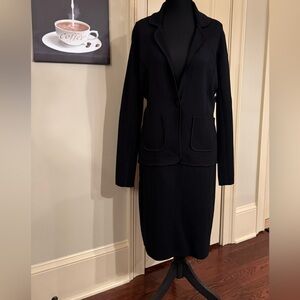 Calvin Klein Black Knit Suit